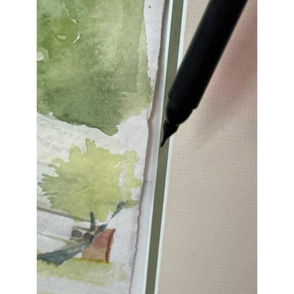 Sally B Hooff Original Landscape Watercolor Coastal Scene PEI Artist - Picture 4 of 4